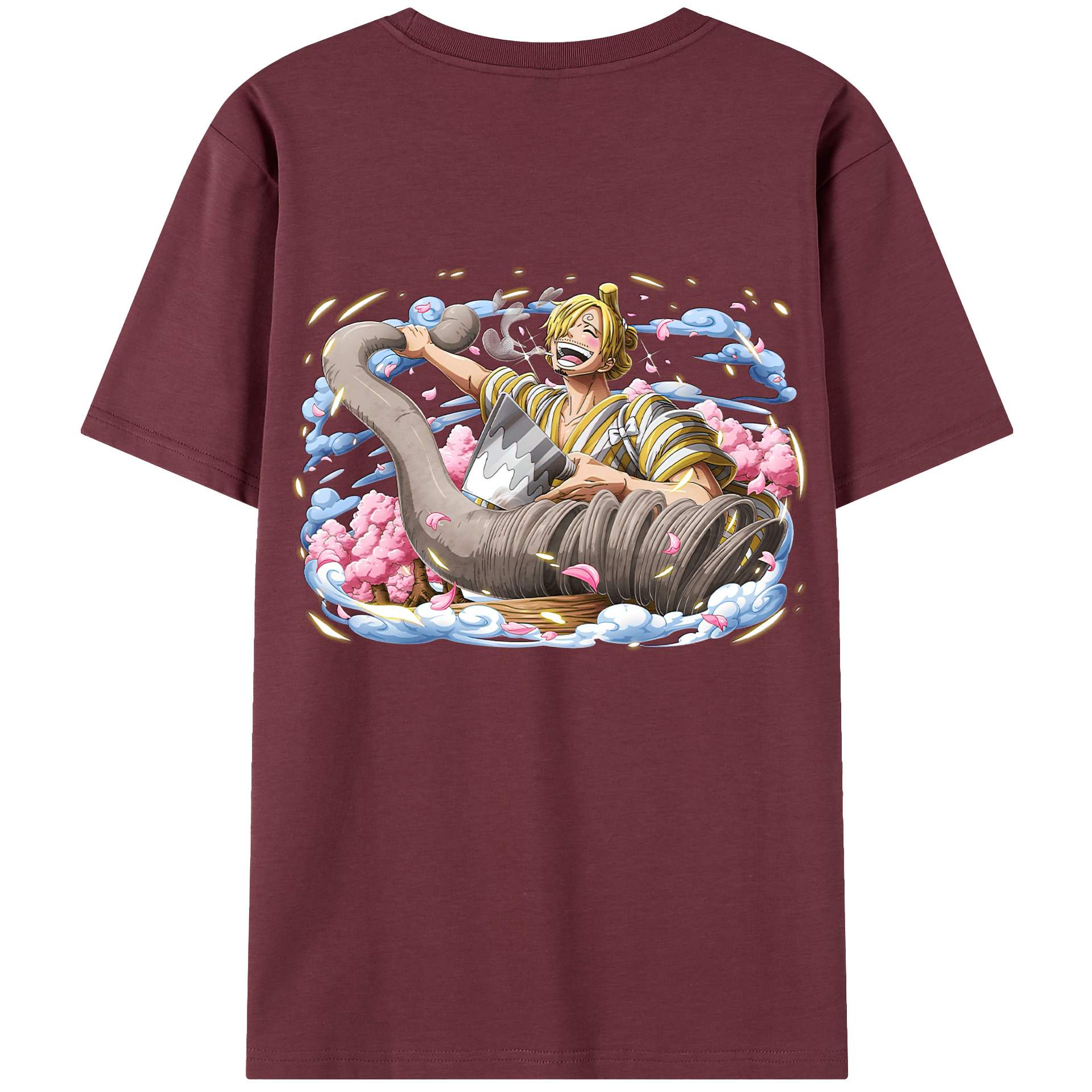 ワンピース サンジ ONE PIECE Sanji 綿100％半袖Tシャツ（背面プリント）